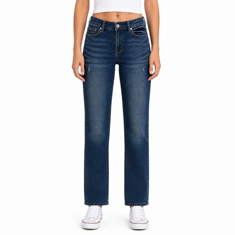 Kut from the Kloth Katy Boyfriend Jeans Womens 6 Blue Medium Wash Distressed - Picture 1 of 10